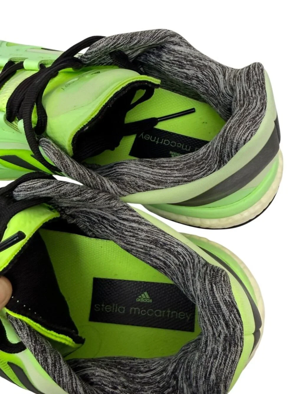Adidas Stella McCartney Womens 10 Lime Green Black Sneakers GZ8494